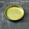 8 inch Pure Titanium Circular Dinner Plate,Drop-Proof Heat-Resistant Home Dinner Dishes Dessert Tray Food Tableware,Kitchenware