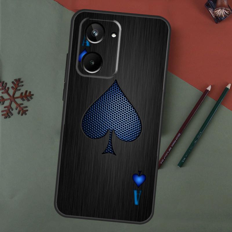 Ace of Spades Case For Realme C61 C53 C55 C33 C63 C51 C65 C67 C71 C75 11 12 13 14 15 Pro Plus GT6 GT7 Pro