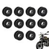 10Pcs Motorcycle Body Side Cover Black Rubber Grommet Fairing Washer Bolts Fixed Rubber Ring Motorcycle Exterior Accessories