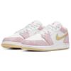 Детские кроссовки Air Jordan 1 Low GS Strawberry Ice Cream Розовый Arctic-Punch Pale-Vanilla CW7104-601