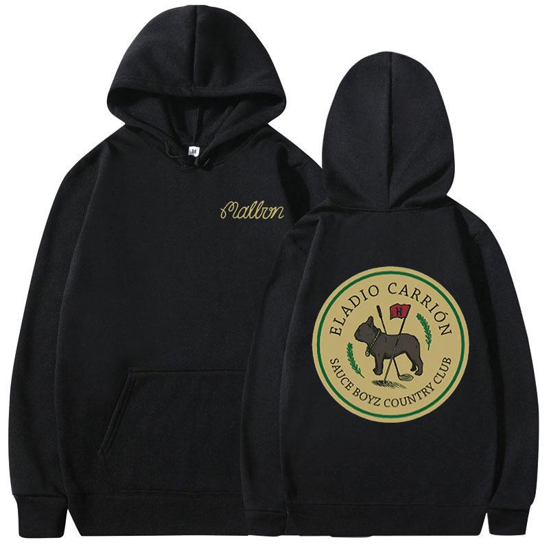 Rapper Eladio Carrion Sauce Boyz Country Club Merch Hoodies Men Women Clothing Fashion Long Sleeves Pullovers Hooded Sweatshirts