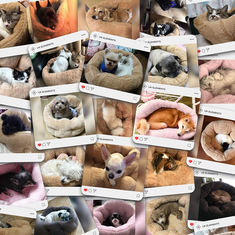Моющаяся собачья кровать для зимы для маленьких и пушистых растягивающихся теплых подлинных отечественных брендов UK Elements Product (Идеальные кошки, собаки, щенки) Кровать,