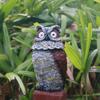 Статуя совы, ночник, реалистичная садовая статуя совы со светящимися глазами на солнечной энергии, скульптура совы из смолы, украшение для крыльца, патио, лужайки