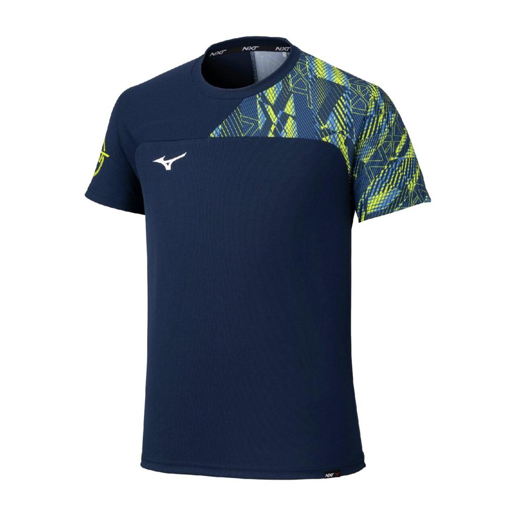 Training Wear Sweat Absorbent Quick Drying Antibacterial and Deodorizing 32JAC210 Dress Navy [Mizuno] T-Shirt