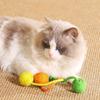 Cats Sounding Ball Interactive Handmade Sisal Cat Scratching Ball Make Sounds Cat Toy Home Kitten Ball Toys