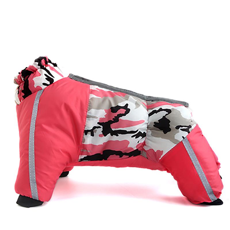 Pet Waterproof Jacket Autumn/ Winter Dog Cat Camouflage Cotton Padded Clothes and Cold Proof Big Dog Coat Jacket Four Leg