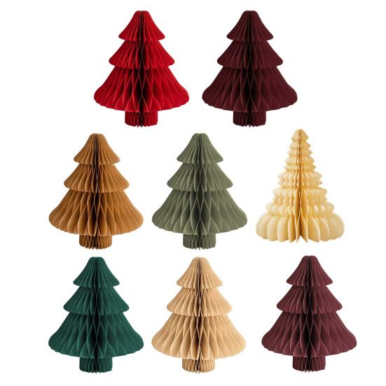 Сотовая бумага Рождественская елка 3D Складная Гармошка Рождественская елка Зимняя Настольная