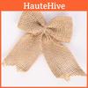 Рождественский бант ручной работы из льняного материала, декор, фестивальные праздничные принадлежности для вечеринки