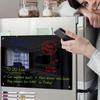 Магнитная акриловая доска для холодильника, разборчивый черный текст с 6 стираемыми маркерами, легко читаемая доска-еженедельник