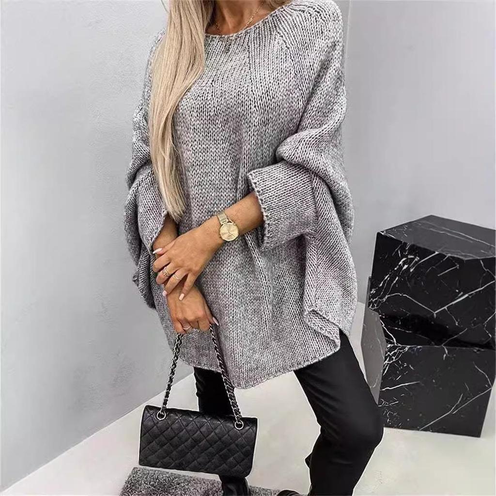 Женский вязаный шаль-накидка Осень/Зима 2024