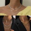 Fashion Unisex Snake Chain Women Necklace Choker Star Zircon Chain Necklace For Women Jewelry