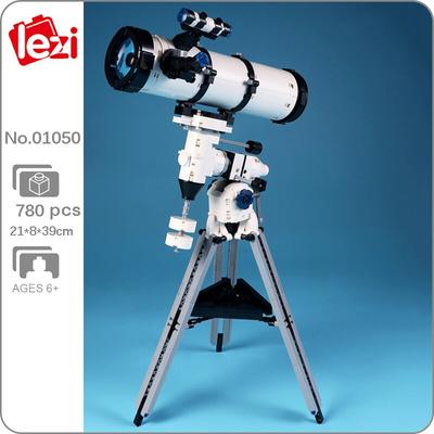 Lezi 01050 аэрокосмический кронштейн для астрономического телескопа, мощная машина для очков, мини-конструкторы, кирпичи, строительные игрушки для детей, без коробки