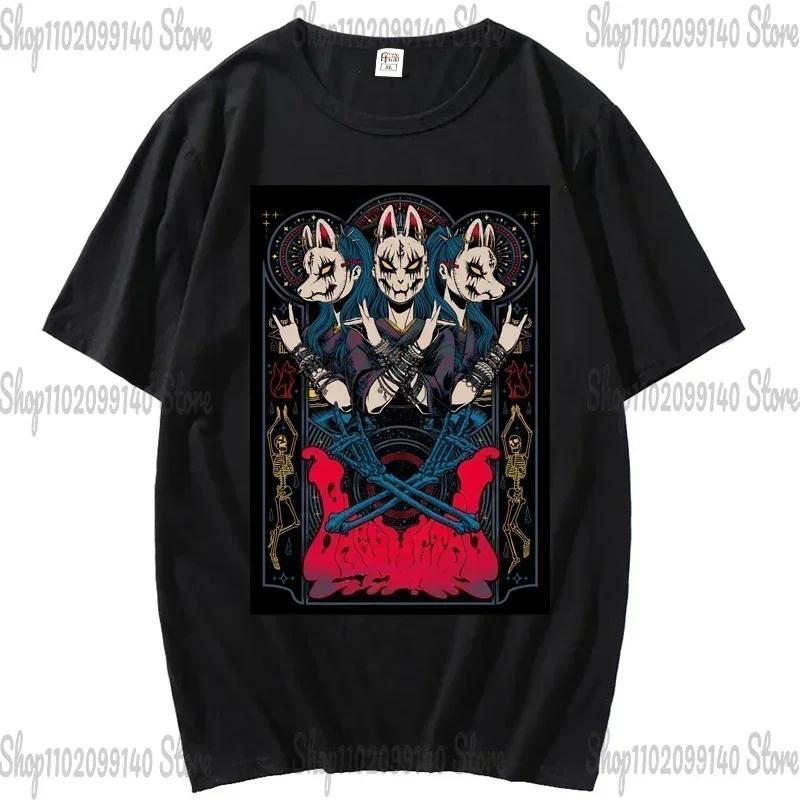 Футболка BABYMETAL, японская унисекс и женская футболка с изображением Idol Metal Band, летняя повседневная модная футболка Harajuku