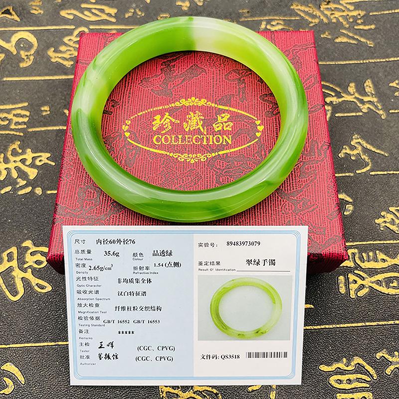 Настоящий жадеит натуральный лед зеленый нефрит браслет роскошный браслет для женщин подарки