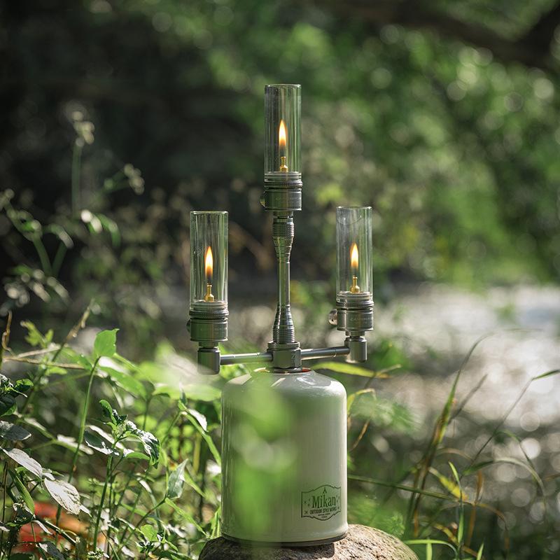 Портативный газовый фонарь для кемпинга, свеча, фонарь для палатки, похода, пикника, рыбалки