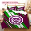 Portsmouth F.C Pattern Bedding Quilt Set  Home Decoration  Gift (1 * duvet cover + 2 * pillowcase  without core)