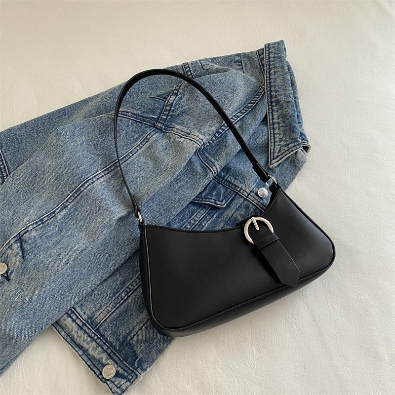 Underarm Bag Women'S High-Value Messenger Bag One Shoulder French Design Textured Baguette Bag Women'S Bag