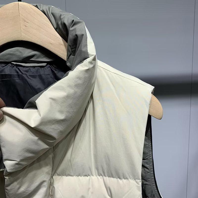 Мужская модная хлопковая куртка без рукавов со стойкой - издание зимы 2022