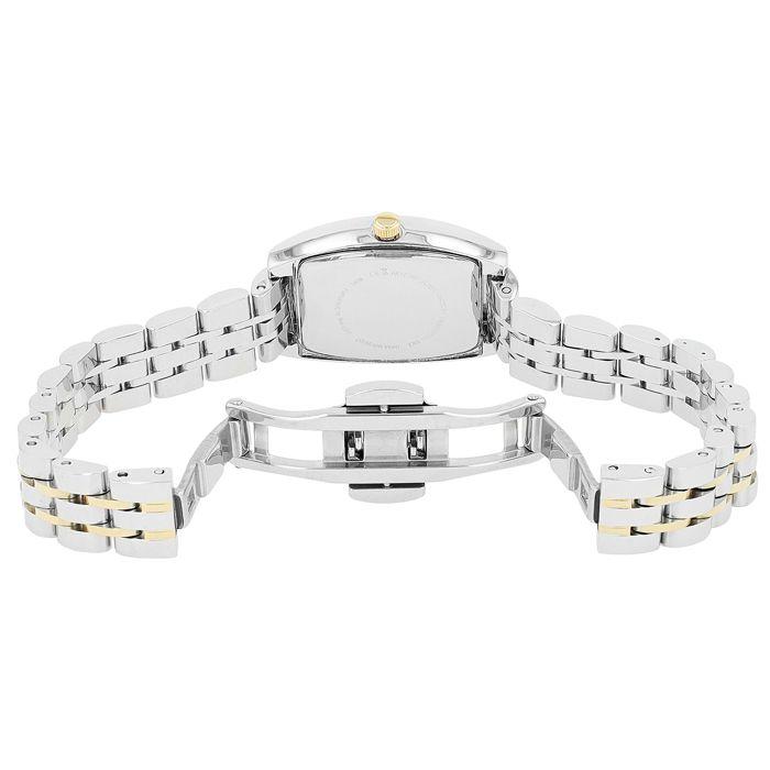 Montre - Just Watch Akadia - Boîtier tonneau bicolore argenté/doré - Bracelet acier 12 mm - Quartz Miyota 2035