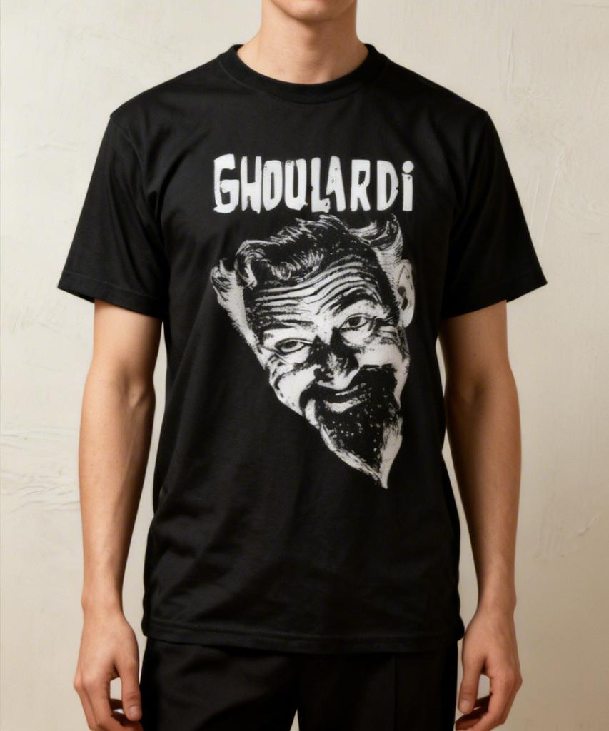 Новый с бирками Футболка с логотипом вымышленного персонажа Ghoulardi, ведущего хоррор-шоу Shock Theater, размеры S-5XL