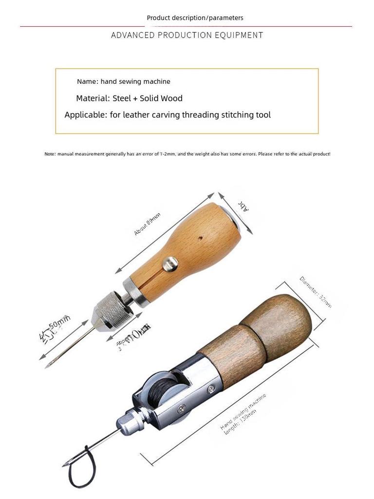 Leather Hand Sewing Machine Craft Tool for DIY Leather Art and Carving