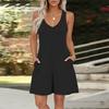 Women's V-neck Printed Sleeveless Jumpsuit Spring And Summer Casual Jumpsuit Shorts