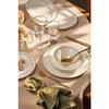 Alicia Fine Bone 60 Piece Dinner Set For 12 People Round Gold
