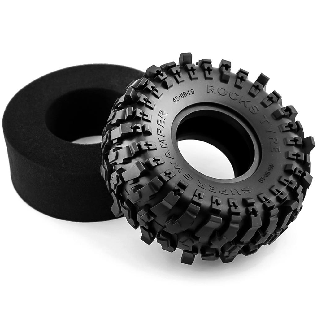 Гусеничные резиновые автомобильные шины с дистанционным управлением, 1,9 дюйма, 118*45 мм, 4 шт., замена для Trax4 Axial Scx10