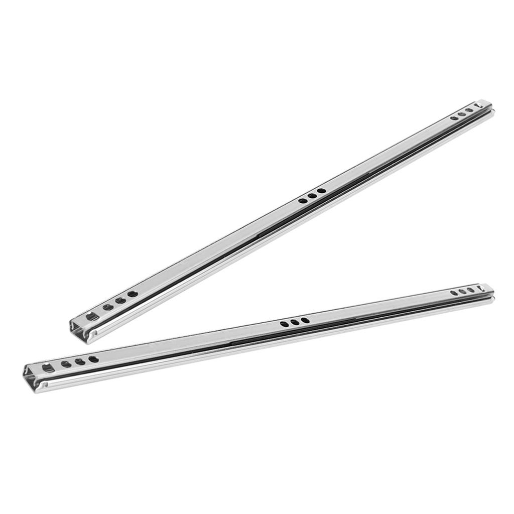 Набор из 2 шт. 342x17 мм Направляющая для ящика из холоднокатаной стали Шариковая направляющая для шкафа, серванта