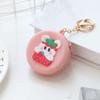 Kid Gift Cartoon Round Silicone Headset Bag Wallet Change Pouch Bag Coin Purse