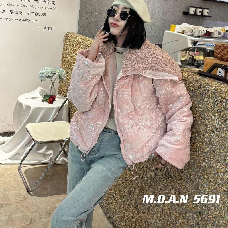 New Full-body Sequined Down Cotton-padded Clothes, Small Jackets, Bright New Battle Robes, Warm Cotton-padded Clothes, Fashionable.