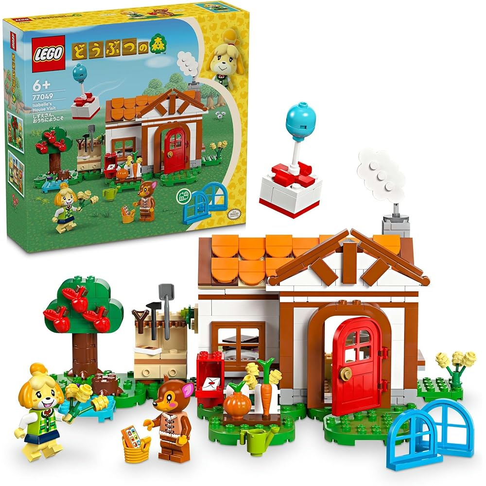 LEGO Animal Crossing Isabelle Welcome Home Building Toy Set Educational Blocks for Kids Ages 6-9 77049