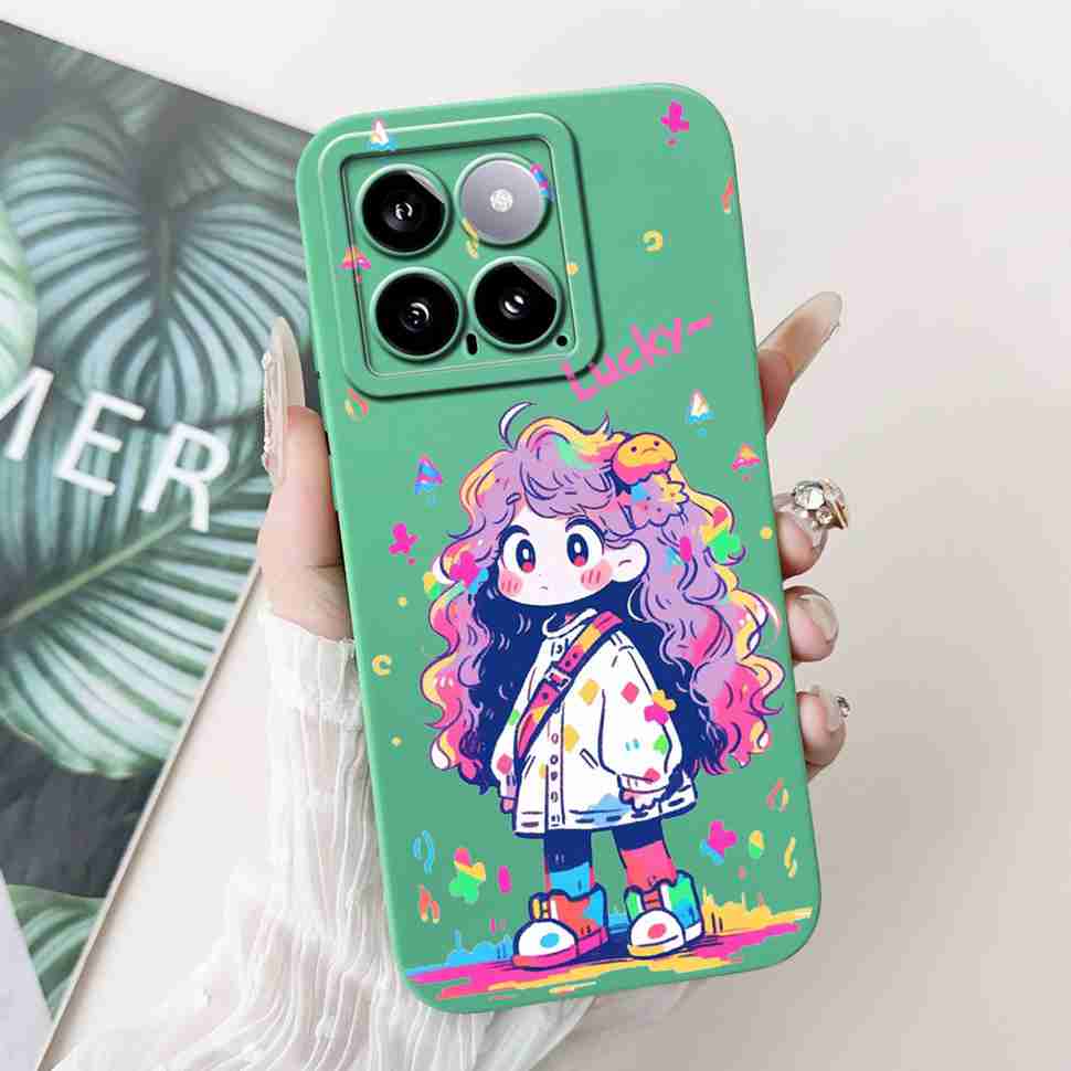 Чехол для Xiaomi 14, силиконовый, противоударный, мягкий, с защитой камеры, с рисунком, матовый, для Xiaomi 14 Mi14 Xiaomi14 5G 2023