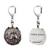 Chow Chow - Silver-plated Key Ring with a Dog In a Gift Box, Handbag Decoration, Backpack Pendant by Brand