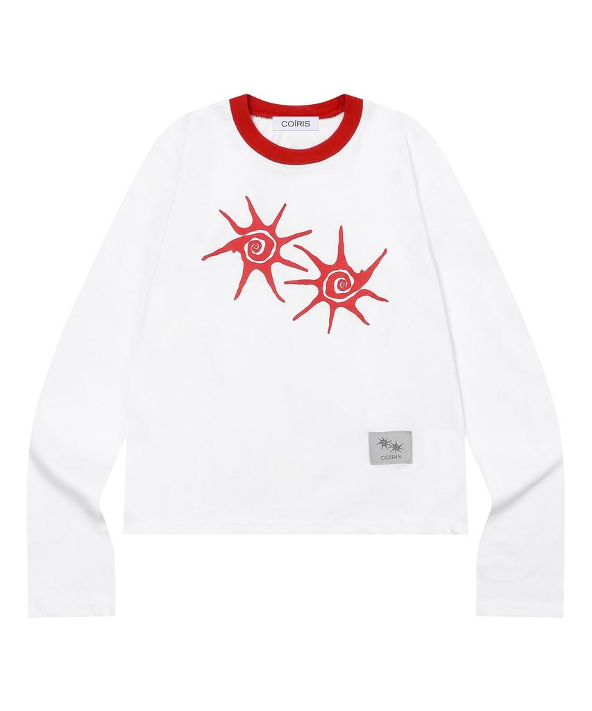 Koiliseu Soluna Футболка с круглым вырезом и длинными рукавами Color Block Унисекс (4 цвета)