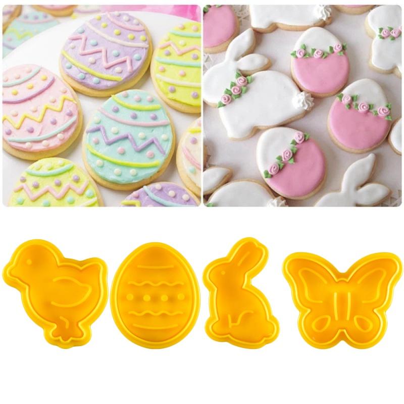 Большие 3D формы для шоколадных пасхальных яиц, прочные и многоразовые для приготовления выпечки