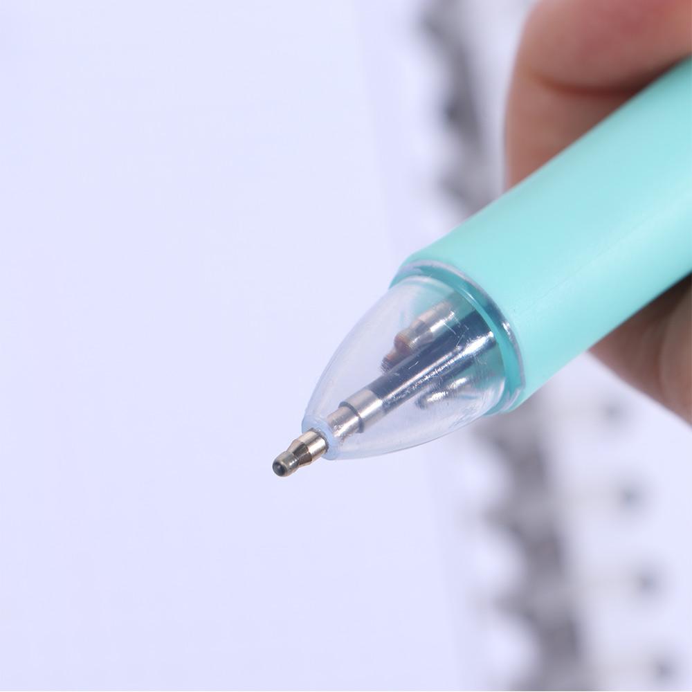 4pcs 1 Automatic Pencil Multicolor Retractable Pen 5 in 1 Press Roller Ball Pen School