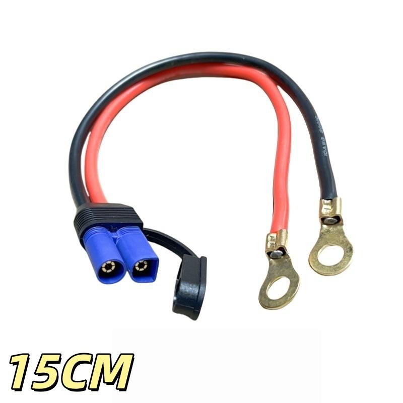 100 Вт Ec5 Провода для аварийного запуска мотоцикла Высокомощный 10AWG Силиконовая линия Ec5 Штекер папа/мама к кабелю подключения с клеммой типа O