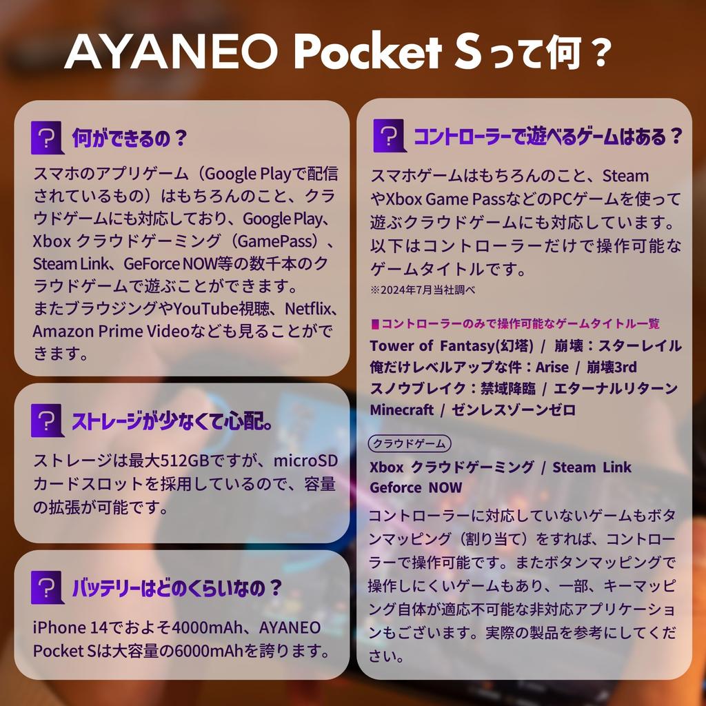 AYANEO Pocket S Домашняя официальная версия Портативное игровое устройство с Android 6 дюймов G3x Gen2 Obsidian (Snapdragon 1080P/16 ГБ/1 ТБ Черный)