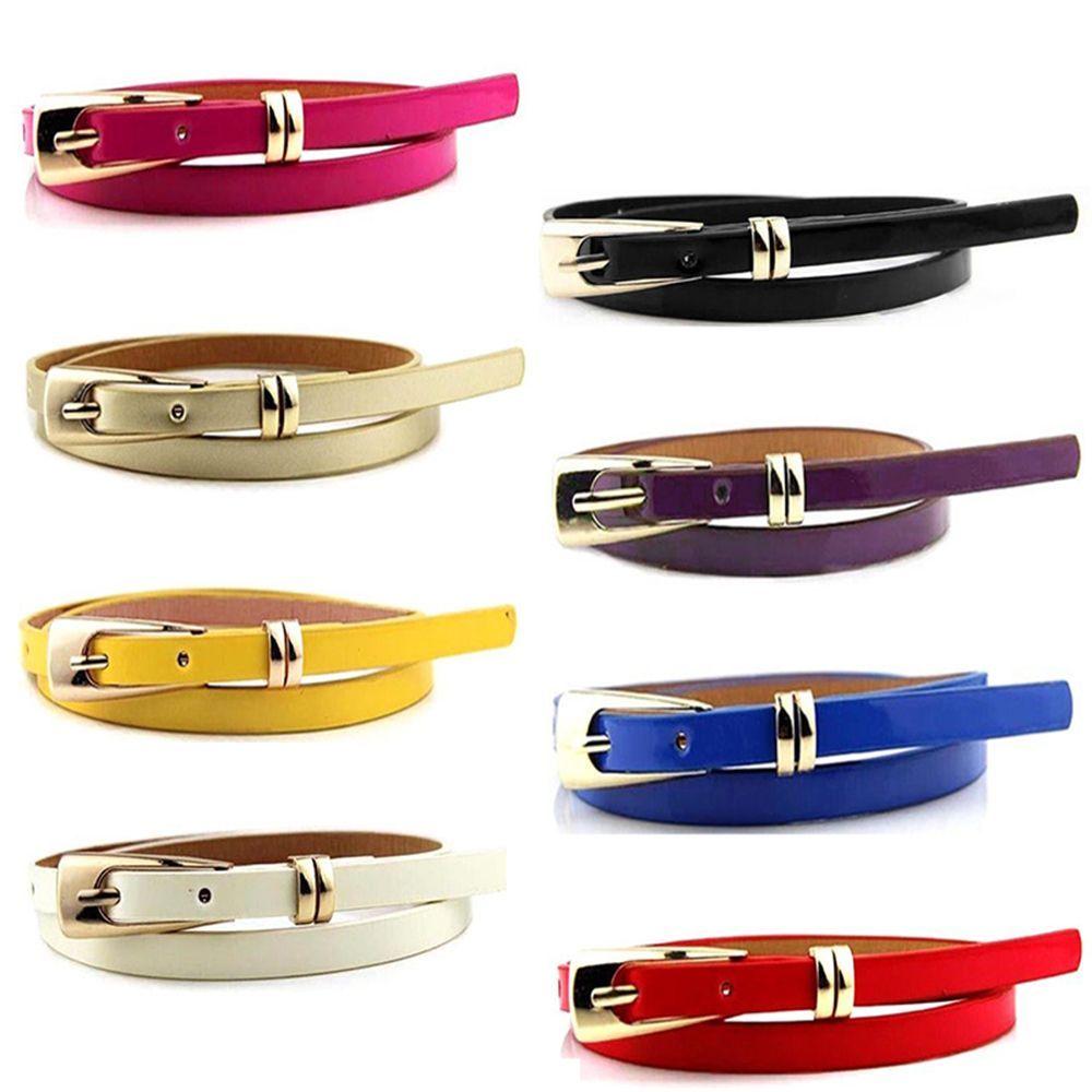 Skirt Accessories Decoration Leather Buckle Waistband Girl Narrow Lady Skinny Thin Waist Belt