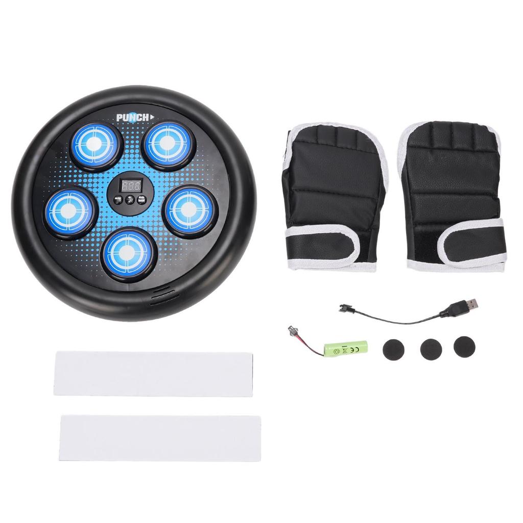 Музыкальный боксерский тренажер для детей, настенный электронный боксерский тренажер с перчатками