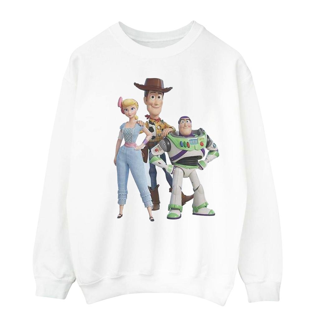 Disney Girls Toy Story 4 Woody Buzz and Bo Peep Sweatshirt