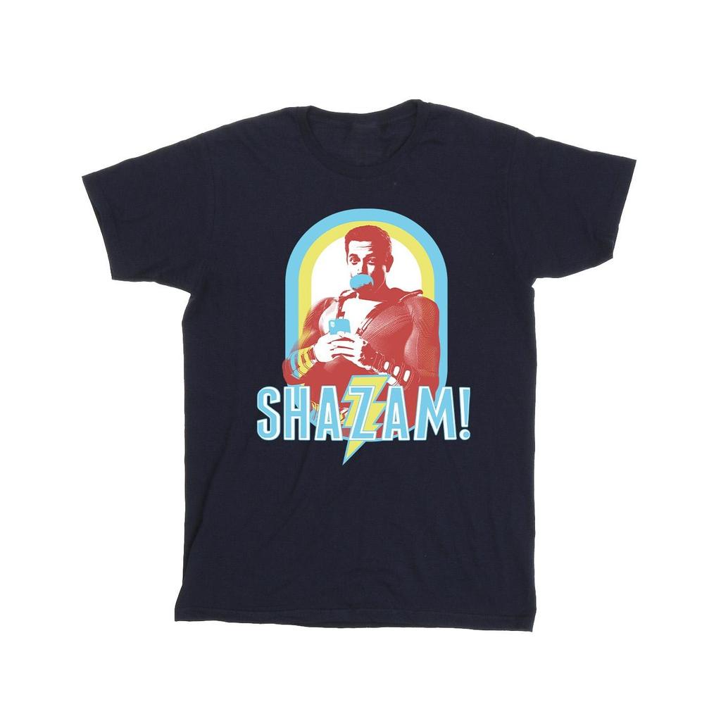 DC Comics Mens Shazam Buble Gum Frame T-Shirt