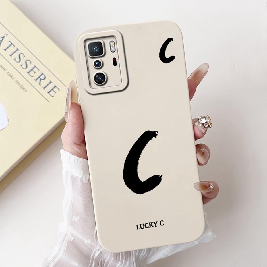 New Fashion Letter Phone Case For Xiaomi Redmi Note 10 Pro 5G Soft Silicone Shockproof Cover For Redmi Note10 5G 10T Bumper