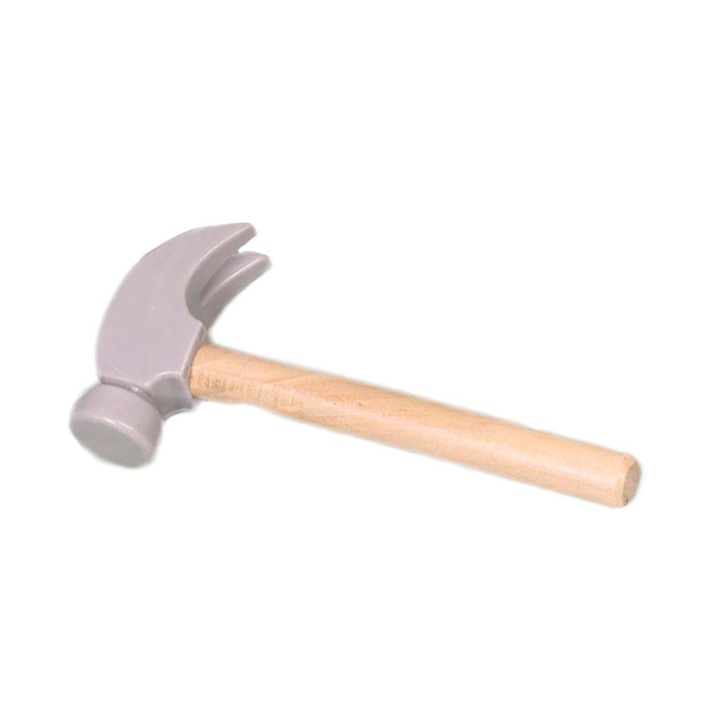 Wooden Handle Wooden Simulation Hammer Plastic Children Hammer Toy Mini Hammer  Kid