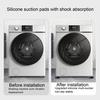 4 шт. амортизирующие коврики для ног, шумоподавление, противоскользящая круглая стиральная машина, мебельная кровать