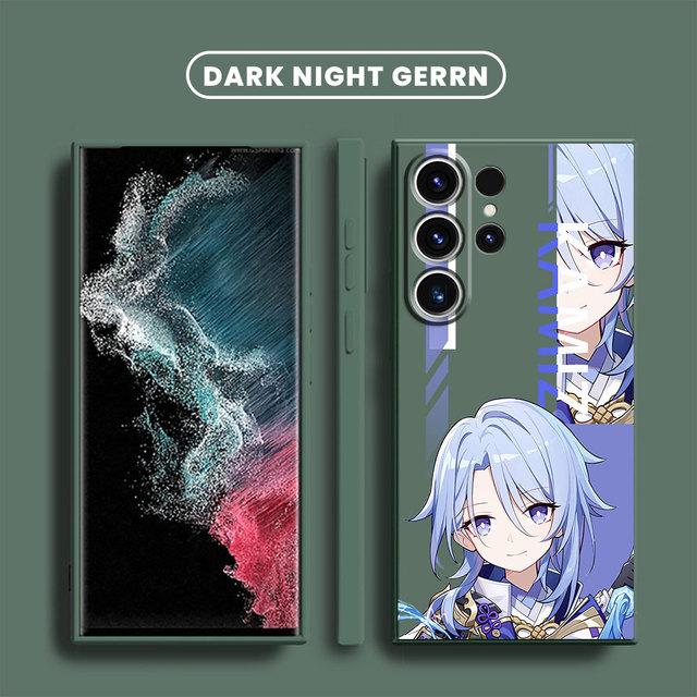 Genshin Impact Games Phone Case For Samsung Galaxy S22 S9 Plus S8 S20 Fe S21 5g S10e S10 S23 Ultra Square Liquid Cover Soft
