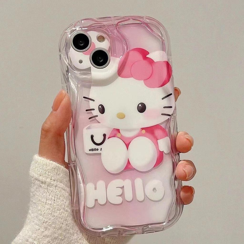 Чехол Hello Kitty для iPhone 14/13 Pro/12/11/XR/7 - Милый и простой дизайн