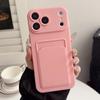 Чехол для IPhone 17 Pro Max с карманом для карт, кошелек, противоударный силиконовый чехол для Apple IPhone Air 17pro, конфетный матовый мягкий ТПУ чехол