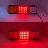 2X 12V 24V 30cm Car Truck Rear Stop Brake Tail Light Taillight Signal Lamp Indicator Trailer Truck Lorry Caravan Van Waterproof.